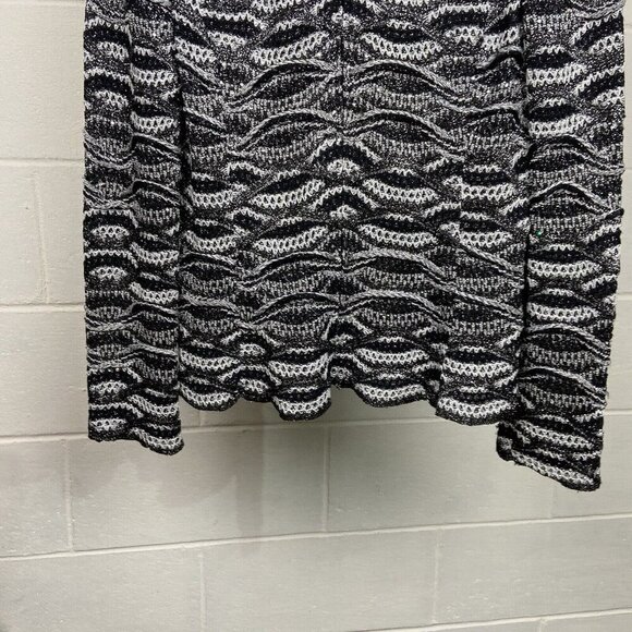 ST. JOHN Evening by Marie Gray Black White Rhinestones Embellished Jacket Size 4 - Picture 9 of 10